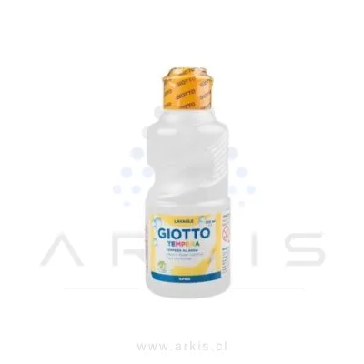 Témpera Giotto 250 ml Blanco