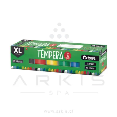 Témpera Torre 22 ml 6 Colores