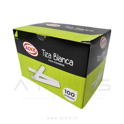 Tiza para Pizarra Adix Blanco Caja de 100 Unidades