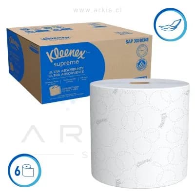 Toalla de Papel Kleenex Supreme 6 Rollos 80 m