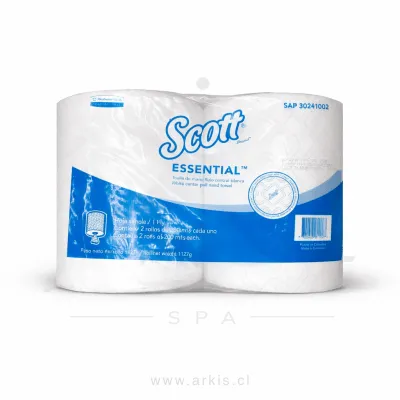 Toalla de Papel Scott Essential 2 Rollos 200 m Hoja Simple