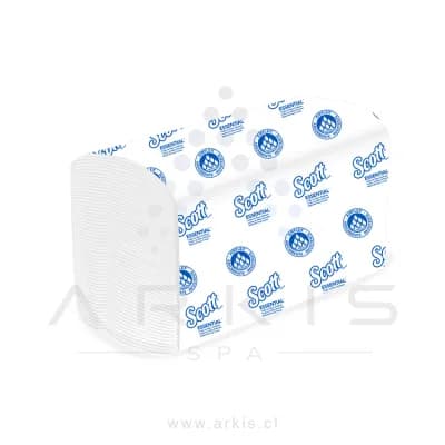Toalla de Papel Scott Interfoliada 25 Paquetes de 150 Unidades Hoja Simple