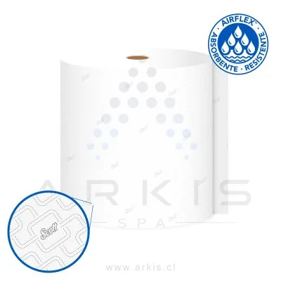 Toalla de Papel Scott Jumbo 6 Rollos 350 m Hoja Simple