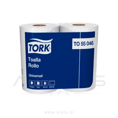 Toalla de Papel Tork 2 Rollos 24 m Doble Hoja