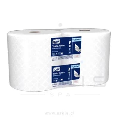 Toalla de Papel Tork Jumbo 190 M 2 Rollos