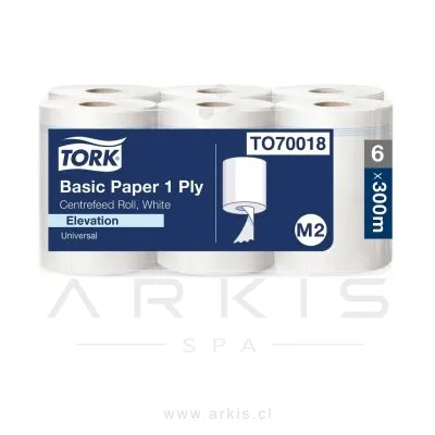 Toalla de Papel Tork Universal Centerfeed 6 Rollos 300 m Hoja Simple