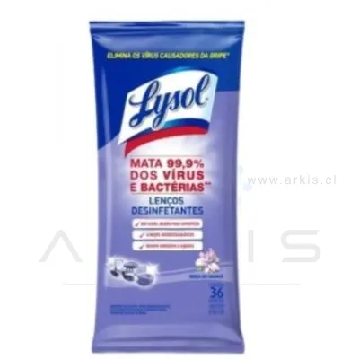 Toallas Desinfectantes Lysol Biodegradable Brisa de la Mañana 36 Unidades