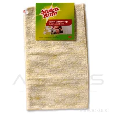 Trapero 3M Scotch Brite Doble Algodón con Ojal 50x40 cm