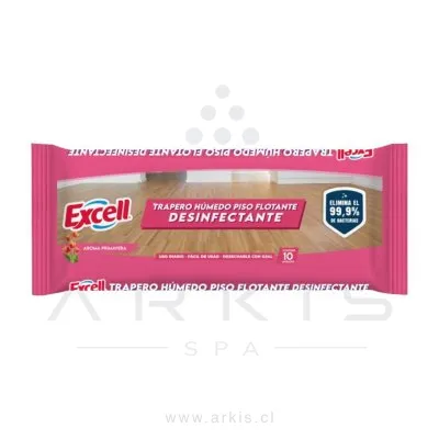 Trapero Húmedo Excell para Piso Flotante Primavera 40x60 cm 10 Unidades