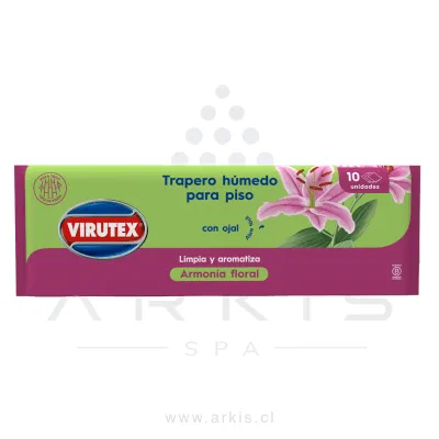 Trapero Húmedo Virutex Armonía Floral 40x60 cm 10 Unidades