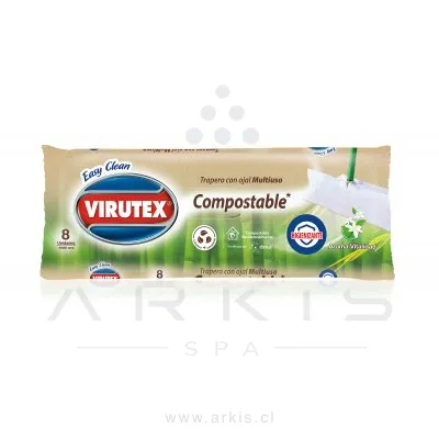 Trapero Húmedo Virutex Vitalidad 40x60 cm 8 Unidades