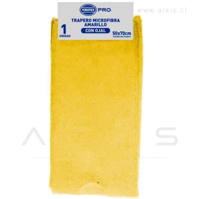 Trapero Virutex Pro Microfribra con Ojal 50x70 cm Amarillo