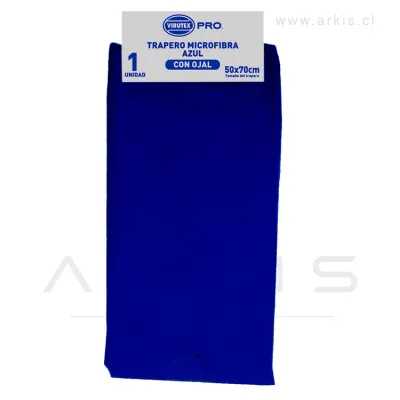 Trapero Virutex Pro Microfribra con Ojal 50x70 cm Azul