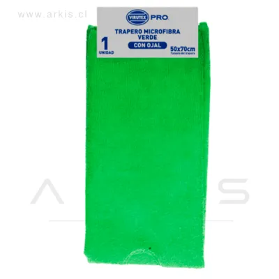 Trapero Virutex Pro Microfribra con Ojal 50x70 cm Verde
