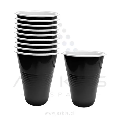 Vaso Feco Halloween 450 ml 10 Unidades Negro