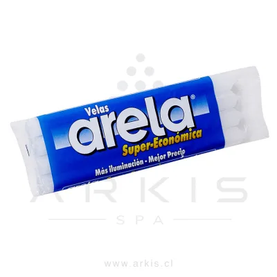 Vela Arela Super Económica Blanquicino Paquete de 4 Unidades