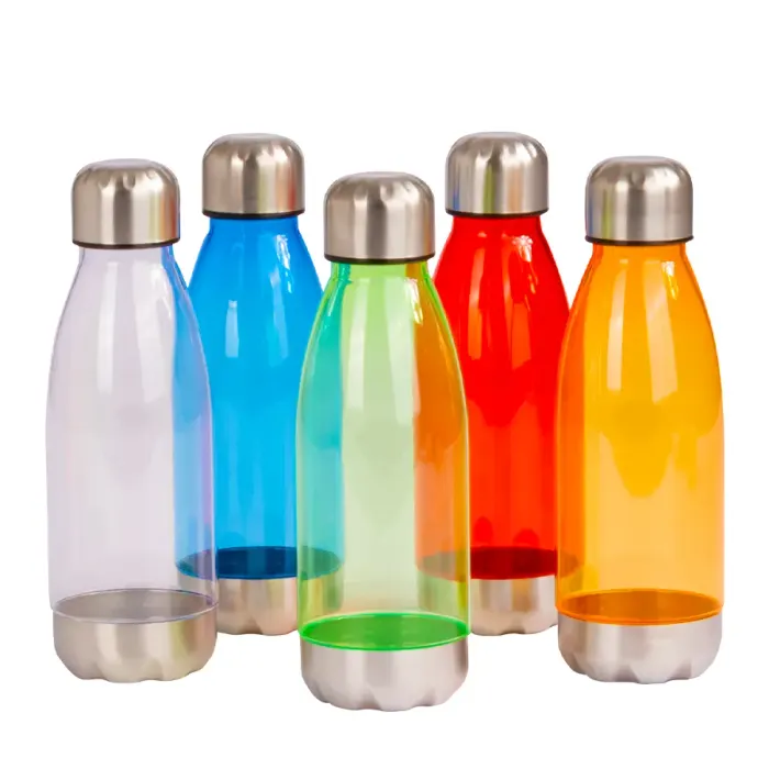 Botella plástica tapa Acero Inoxidable «AS» 500cc