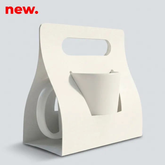 Caja Cartón Sublimable Mate Con Asa 11oz Pack 50u
