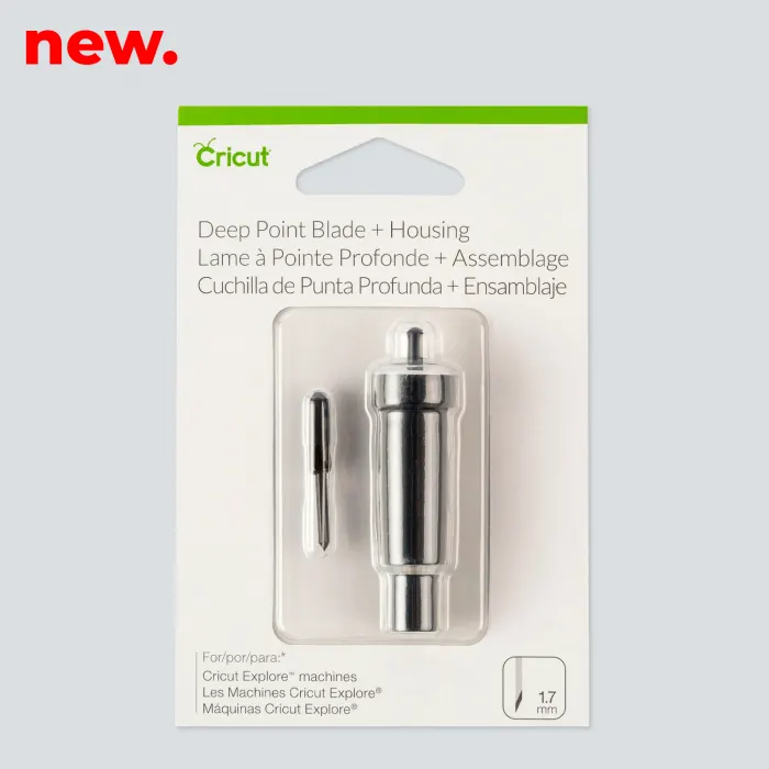 Cuchilla de Punta Profunda + Carcasa Cricut