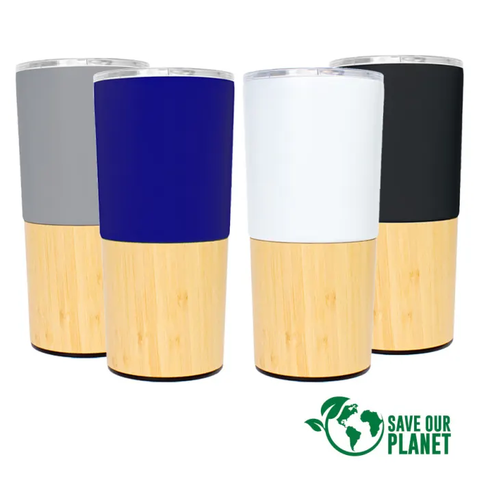 Mug metálico/bamboo «AURUS» 500cc