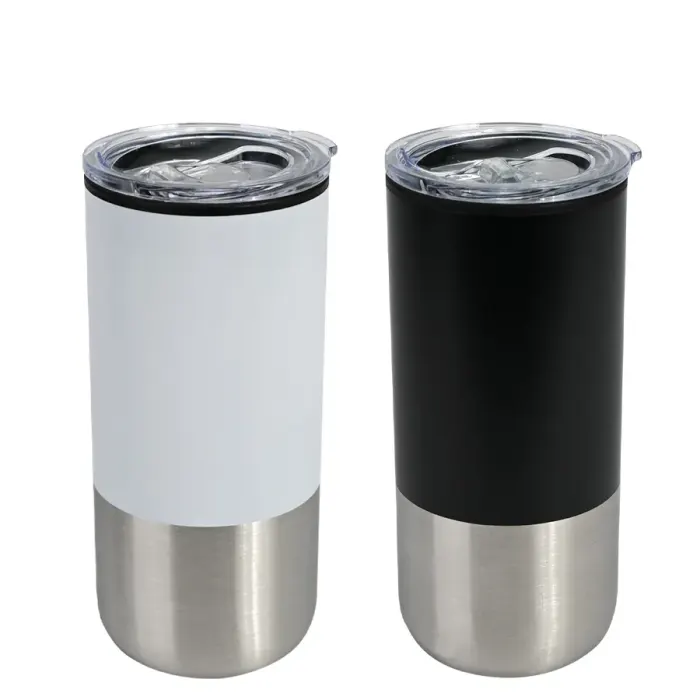 Mug metálico/plástico «THEO» 450cc
