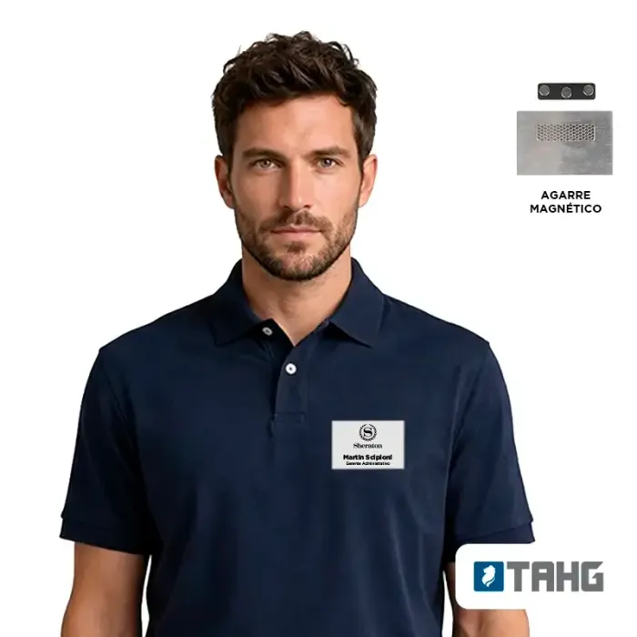 Name tag Alloy Blanco Grande