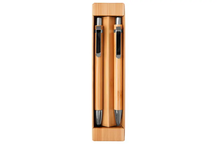 SET DE BOLIGRAFO Y LÁPIZ MECÁNICO DE BAMBÚ «NAGANO DUO»