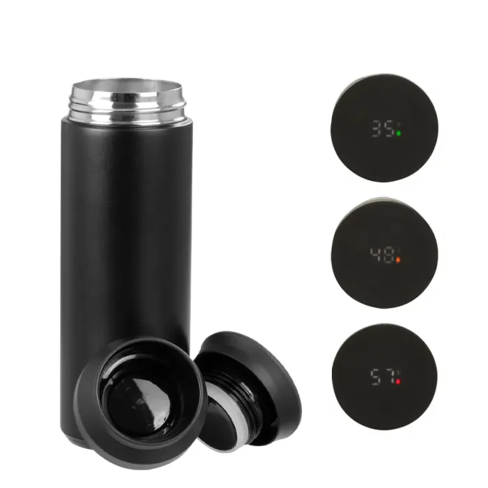 Termo doble pared de acero, con termómetro digital «SMART LID», 480cc