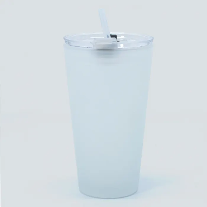Vaso Empavonado Tapa Bombilla 450 Ml