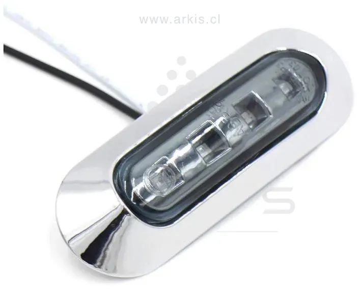 Foco LED intermitente delantero 70 mm 12/24V ámbar Braslux