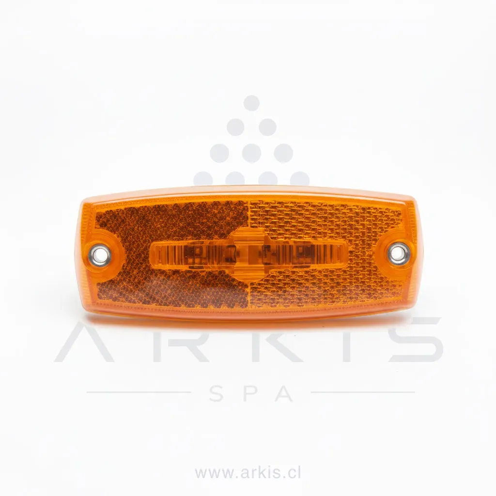 Foco LED lateral rectangular ámbar Braslux