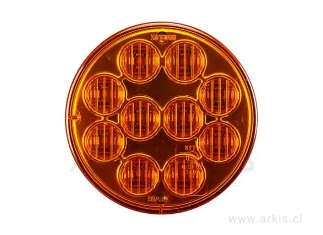 Foco LED trasero 96 mm 24V intermitente ámbar Braslux