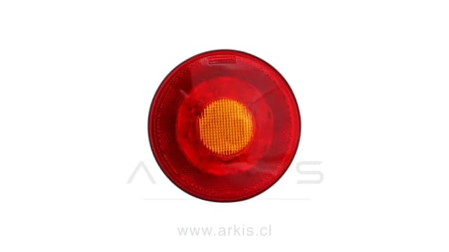 Foco LED trasero ovalado 12/24V rojo Braslux