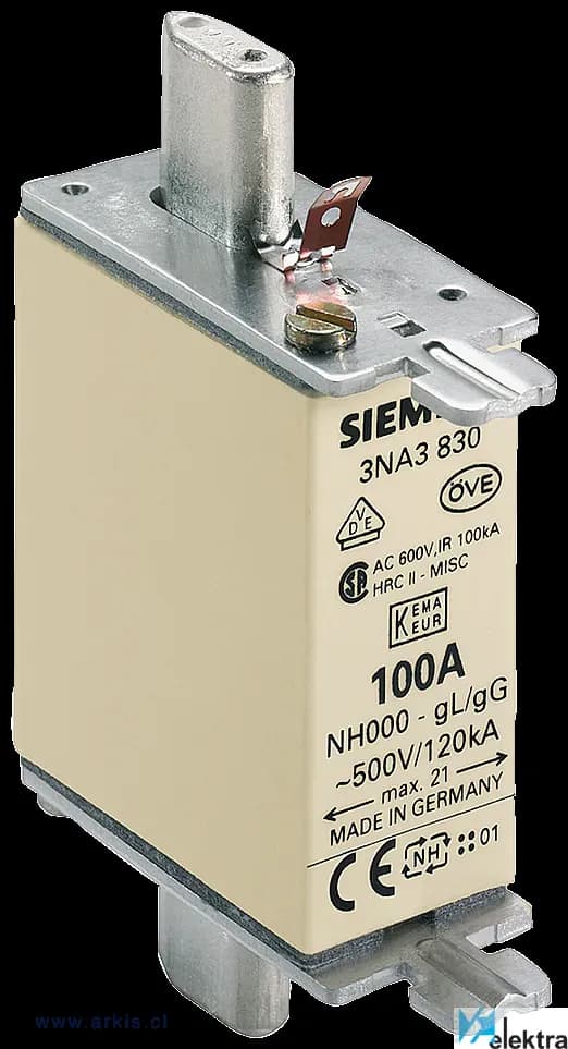 Fusible tipo enchufe 100 A Trifa