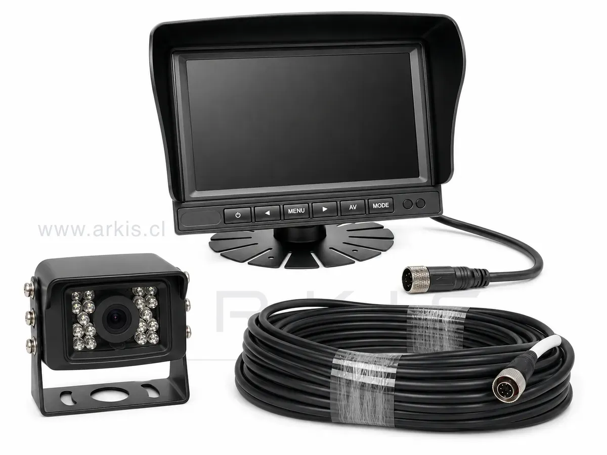 Kit monitor ECAM (MT011) con cámara (CA008) y cable conector 20 m (CB118)