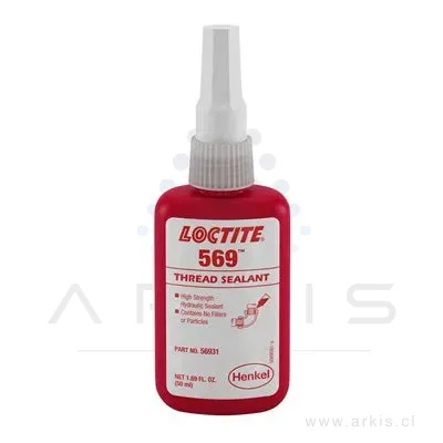 Sellador roscas 569 50 ml Loctite