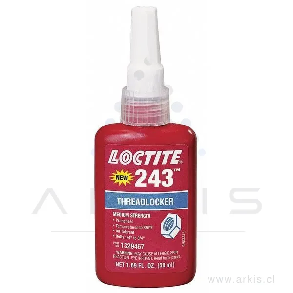 Trabador perno 243 50 ml Loctite