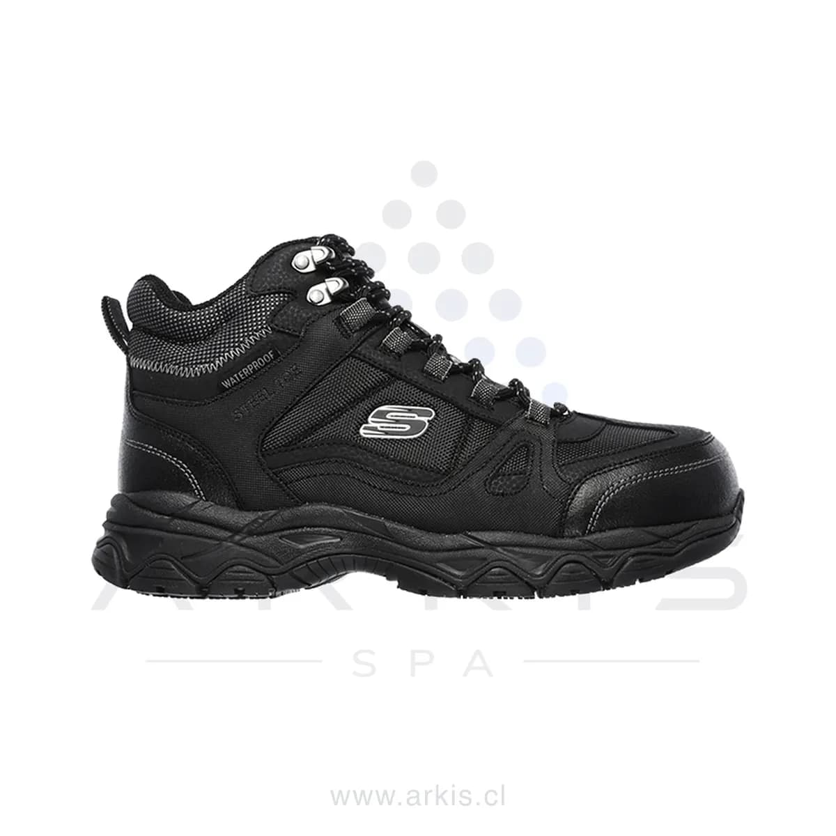 Botín de Seguridad Hombre Skechers Work Ledom Negro Waterproof