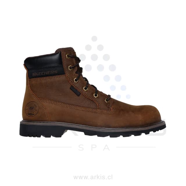 Botín de Seguridad Hombre Skechers Work Longrider Café
