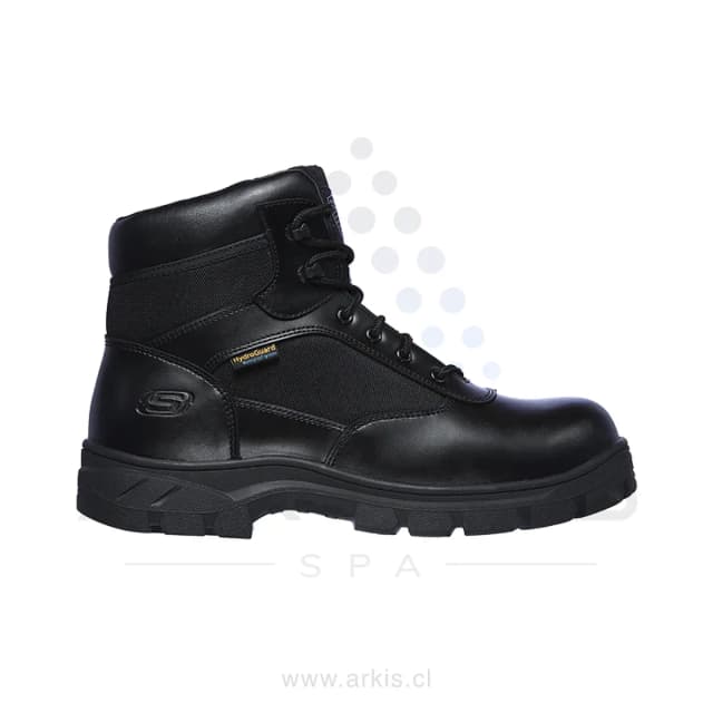 Botín Táctico Hombre Skechers Work Wascana-Benen Negro