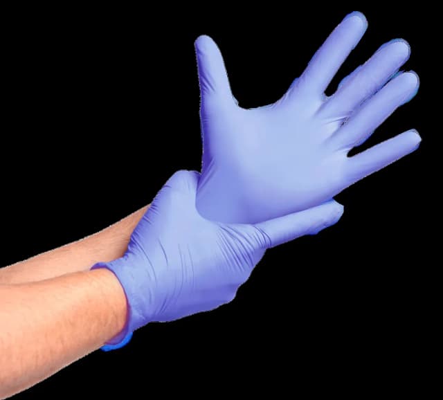 Guante de Nitrilo 3,5 gr Topsafe Violeta (100u)