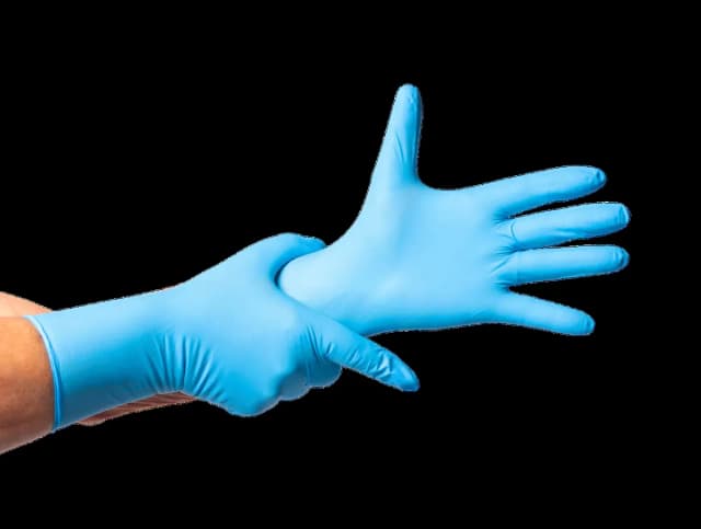 Guante De Nitrilo 7 grs Topsafe Azul Extra Largo 30 Cms (50 Uds)
