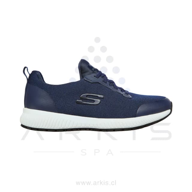 Skechers Zapatilla Mujer Ocupacional Squad Sr Navy