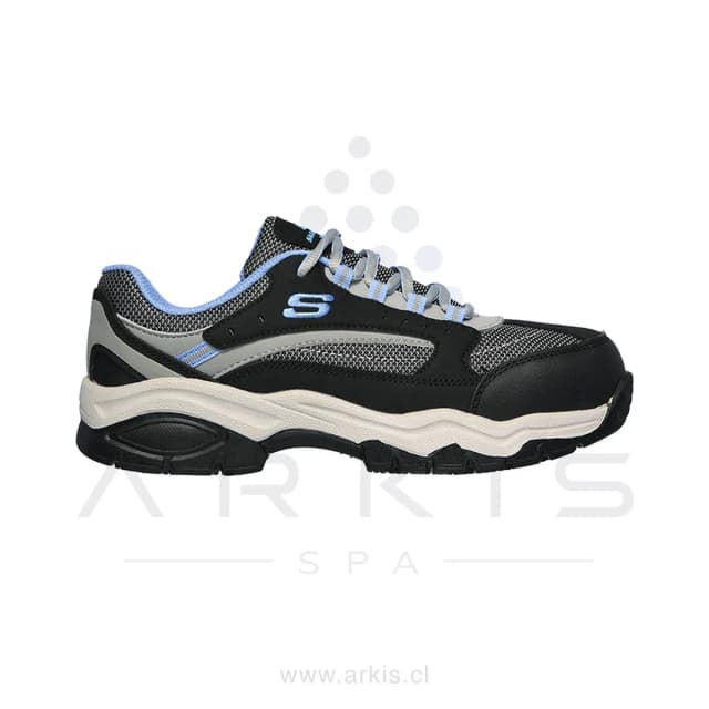Skechers Zapatilla Mujer Seguridad Biscoe Celeste