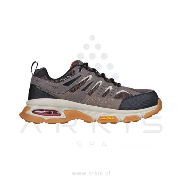 Zapatilla de Seguridad Hombre Skechers Work Arcket Café