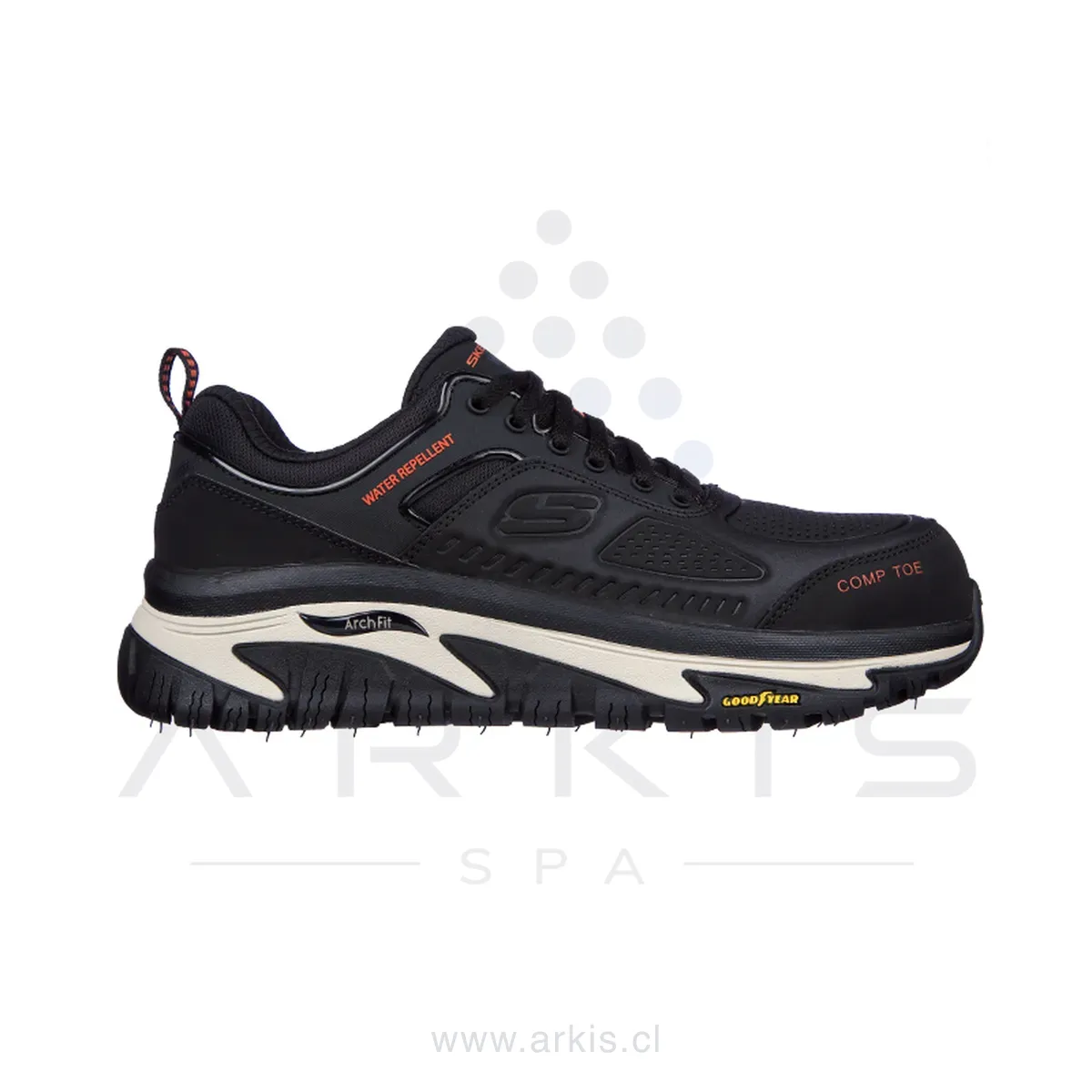 Zapatilla de Seguridad Hombre Skechers Work Raylan Negro Composite Toe