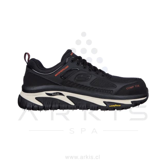 Zapatilla de Seguridad Hombre Skechers Work Raylan Negro Composite Toe