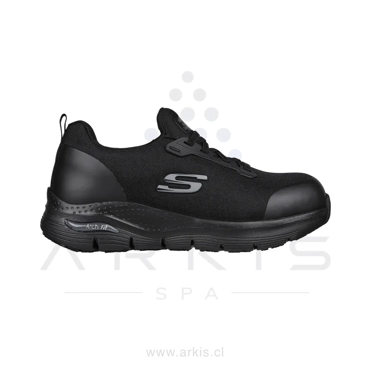 Zapatilla de Seguridad Mujer Skechers Work Evzan Negro