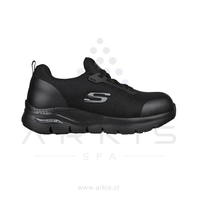 Zapatilla de Seguridad Mujer Skechers Work Evzan Negro