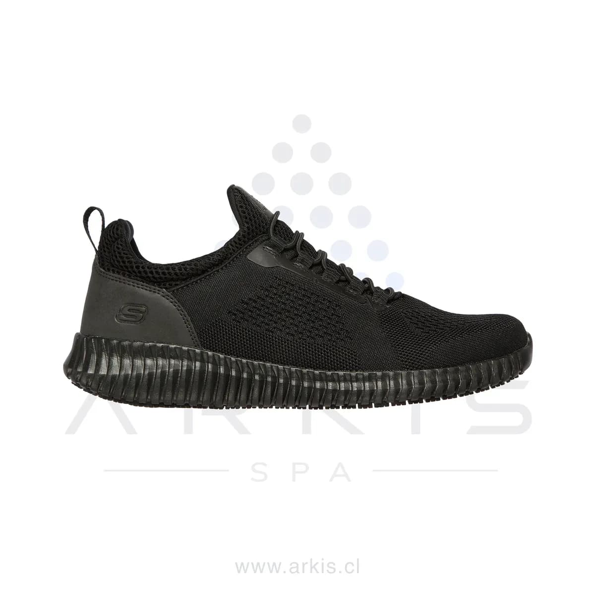 Zapatilla Ocupacional Hombre Skechers Work Cessnock SR Negro